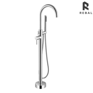 خلاط بانيو أرضي مسكة صغير كروم