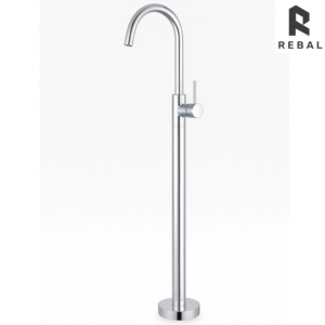 خلاط بانيو كروم أرضي بدون سماعة 118 سم