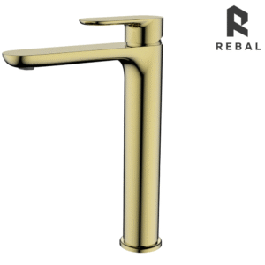 خلاط مغسلة ذهبي مرتفع تريدكس +TR