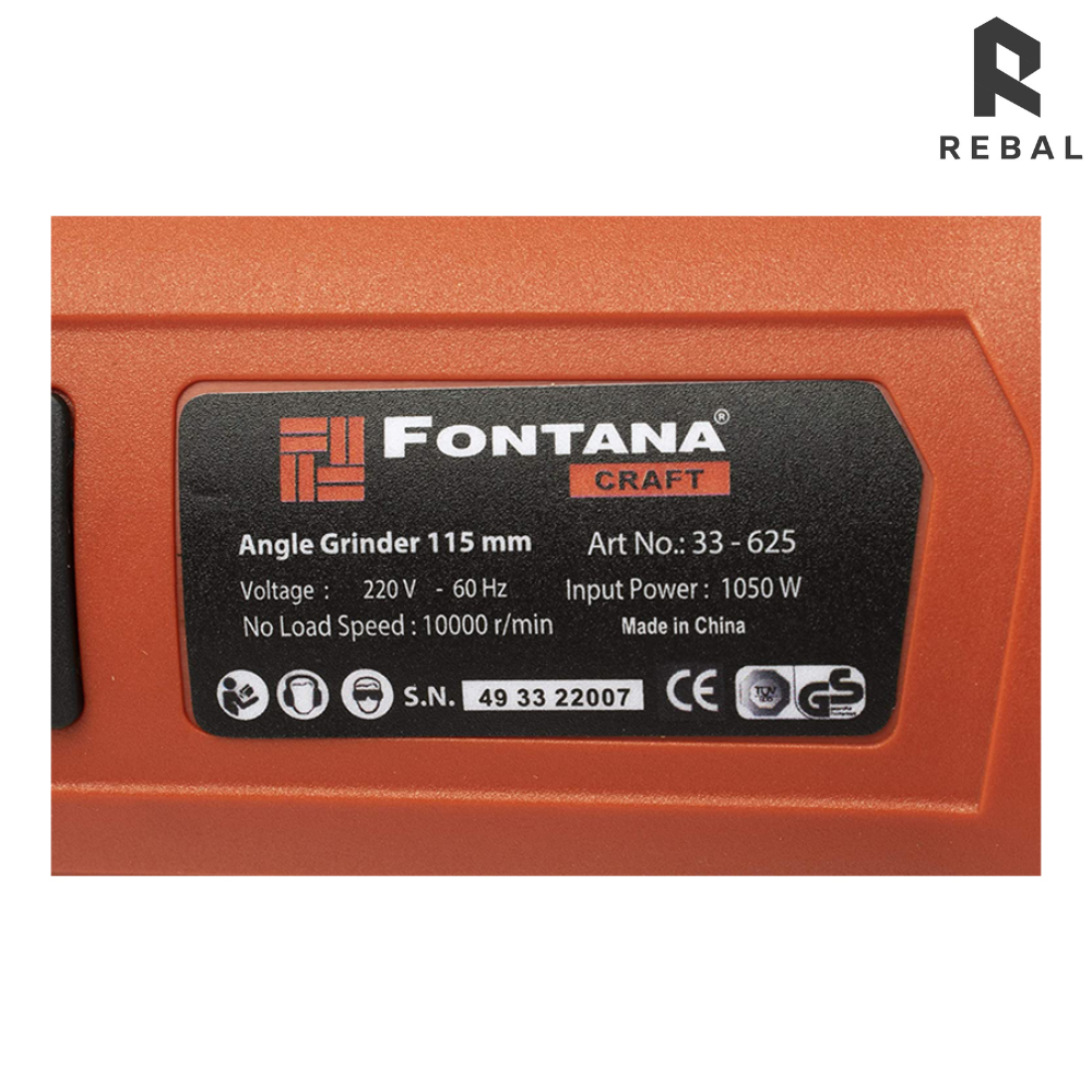 صاروخ جلخ كهربائي 1050W - 115MM